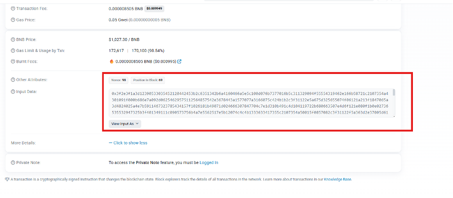 BSC Transaction Data