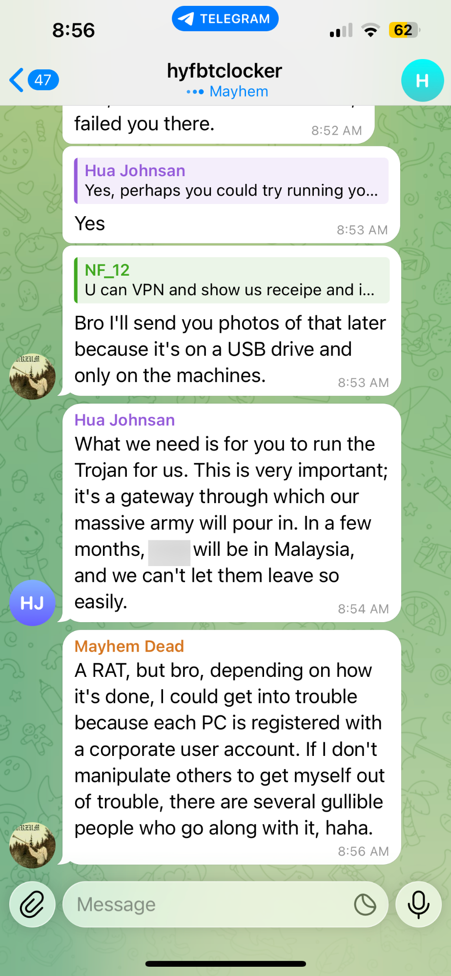 Insider Threat conversation on access and sensitive data